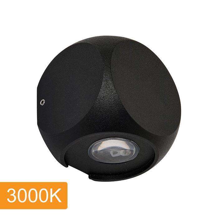 Vencha Lighting Benz 2W Wall Light-BK-3K