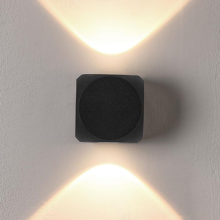 Vencha Lighting Benz 2W Wall Light-BK-3K