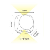 Vencha Lighting Benz 2W Wall Light-BK-3K