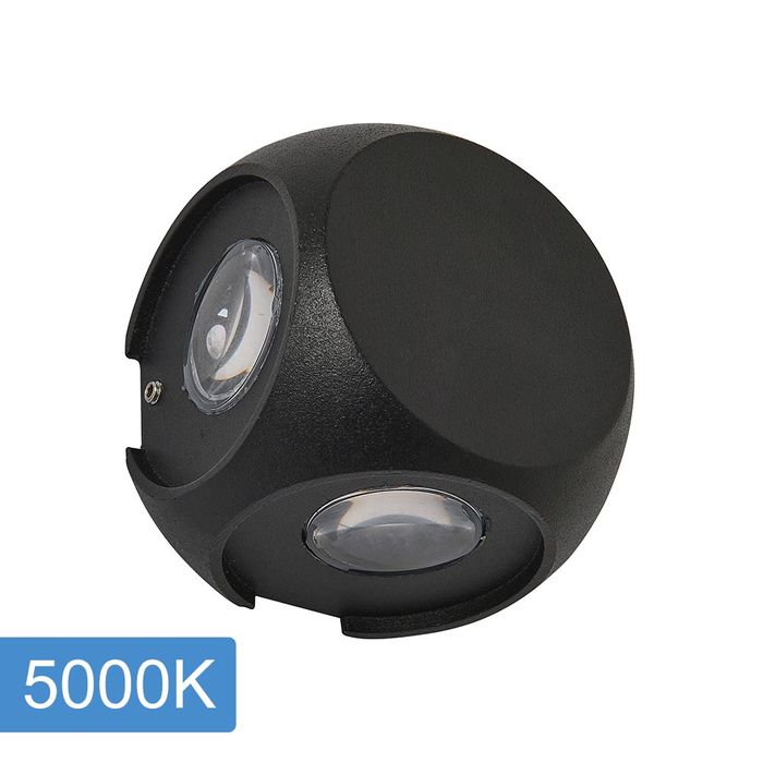 Vencha Lighting Benz 4W Wall Light-BK-5K