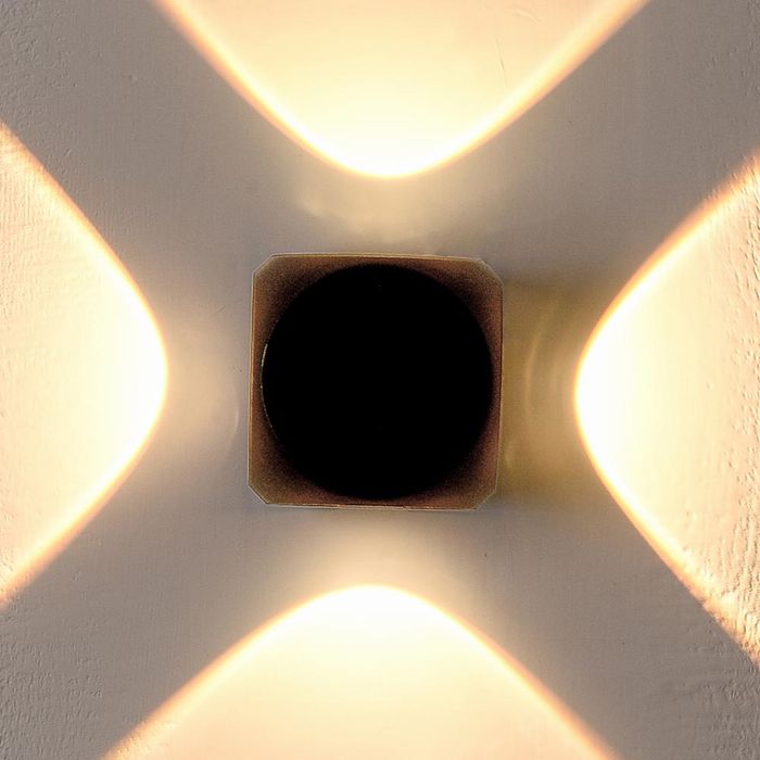 Vencha Lighting Benz 4W Wall Light-BK-5K