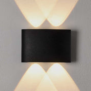 Vencha Lighting Opula 2 Wall Light-BK-5K