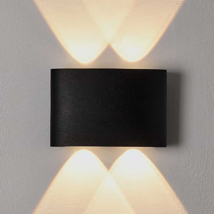 Vencha Lighting Opula 2 Wall Light-BK-5K