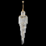Vencha Lighting Chanel-S-GD Spiral Chandelier - 400x1300