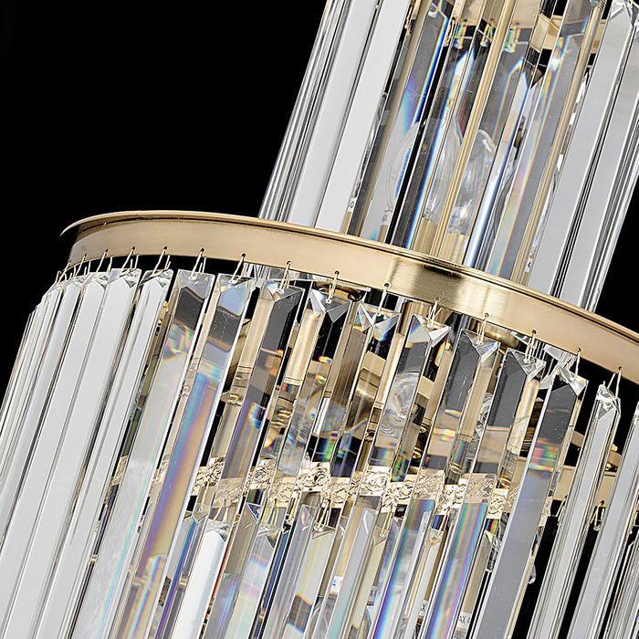 Vencha Lighting Chanel-S-GD Spiral Chandelier - 400x1300