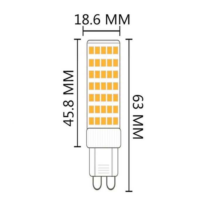 Vencha Lighting G9 6w LED - 6000K - Dim
