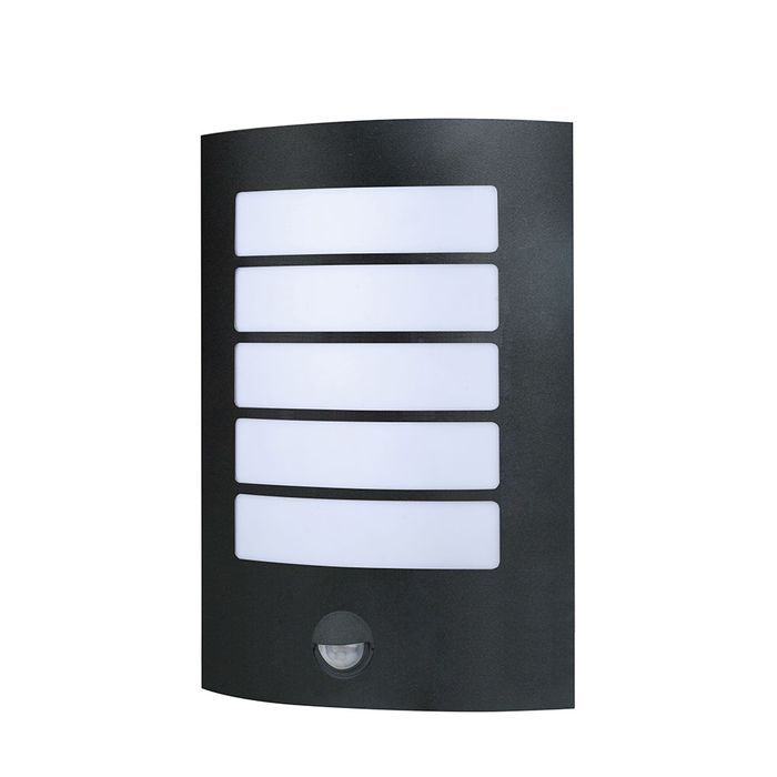 Vencha Lighting Stark LED Wall Light - BLK - Sensor - 6000K