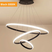 Vencha Lighting Crown 3 Ring - Black - 3K
