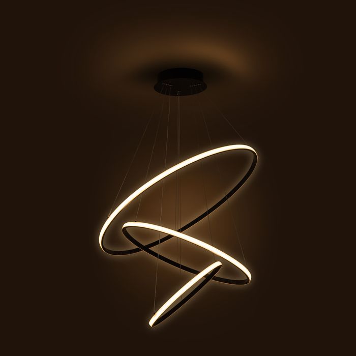 Vencha Lighting Crown 3 Ring - Black - 3K