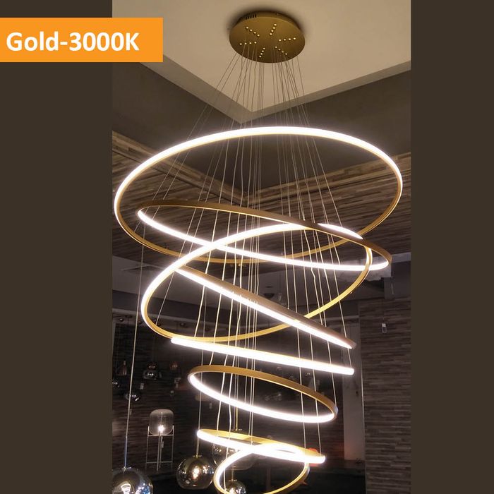 Vencha Lighting Crown-8 Ring - Gold - 3K