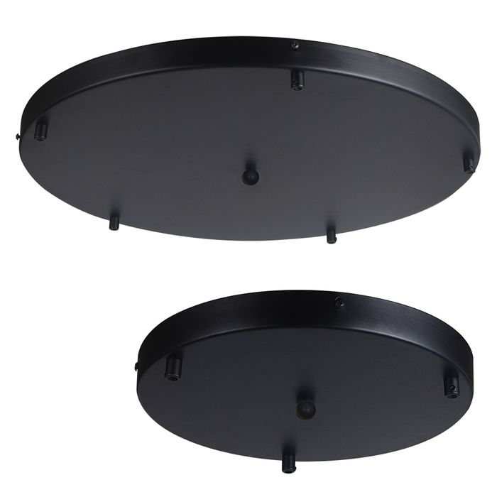 Vencha Lighting 5 Light Round Plate - Black
(550mm Diameter)