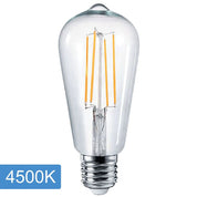 Vencha Lighting Pear ST64 4w LED Filament - E27 - 4500K