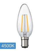 Vencha Lighting Candle C35 4w LED Filament - B15 - 4500K