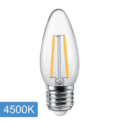 Vencha Lighting Candle C35 4w LED Filament - E27 - 4500K