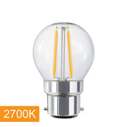 Vencha Lighting Fancy Round P45 4w LED Filament - B22 - 2700K