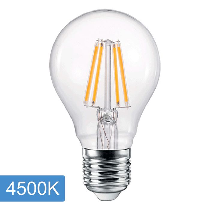 Vencha Lighting A60 6w LED Filament Lamp - E27 - 4500K