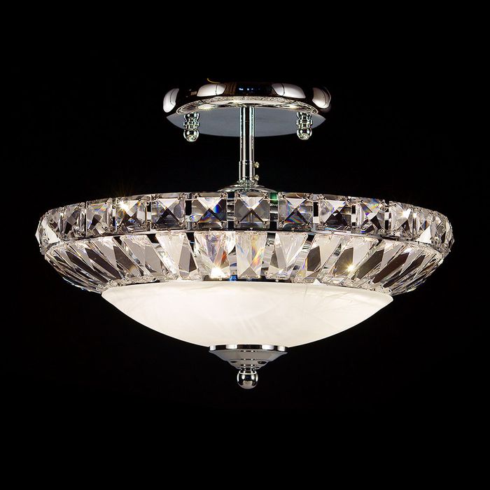 Vencha Lighting Asfour Crystal Close to Ceiling CTC Light - C-938-14"-3L-CH