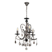 Vencha Lighting Asfour Crystal Chandelier - 2013-18"-3L-873-BK-CH