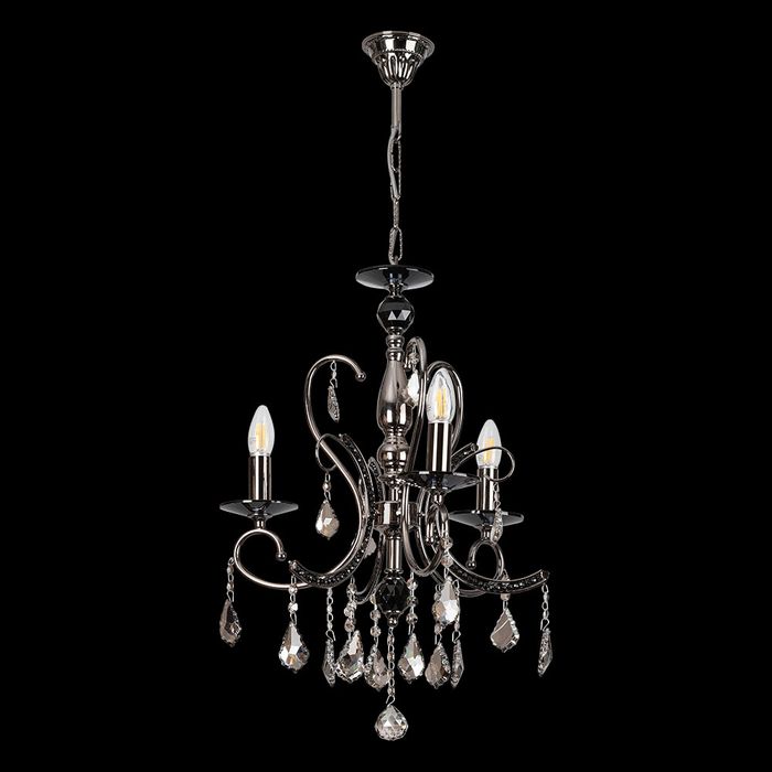 Vencha Lighting Asfour Crystal Chandelier - 2013-18"-3L-873-BK-CH