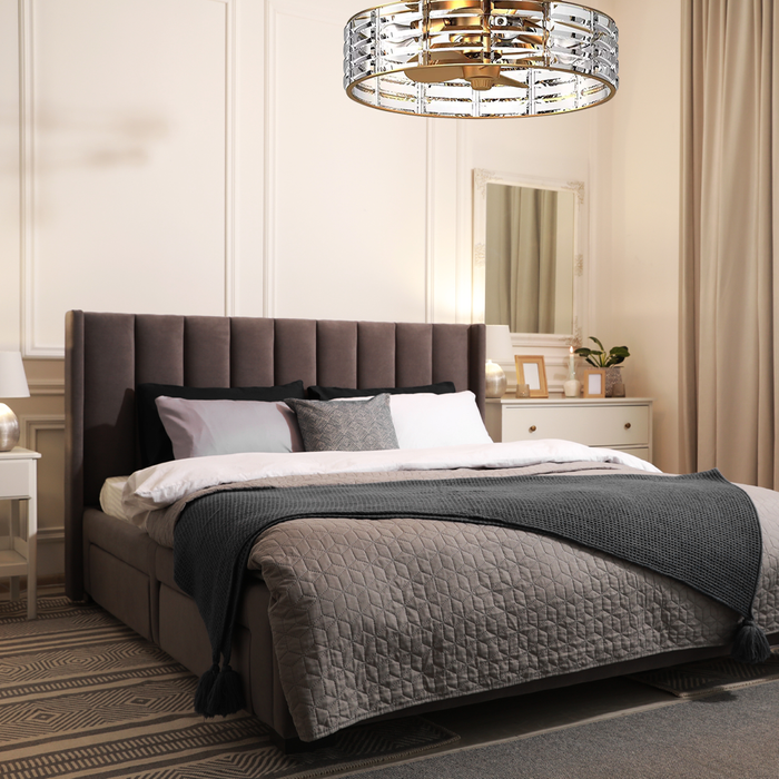 Vencha Lighting Odyssey Light Fan - Gold
