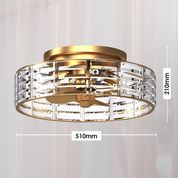 Vencha Lighting Odyssey Light Fan - Gold
