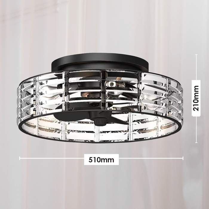 Vencha Lighting Odyssey Light Fan - Black