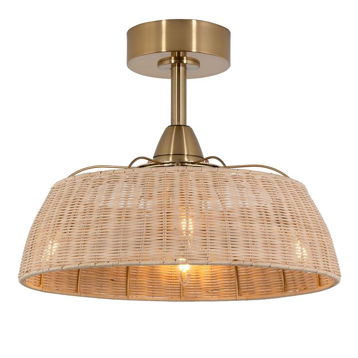 Vencha Lighting Harlow Light Fan - Gold