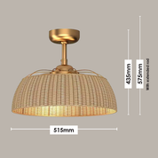 Vencha Lighting Harlow Light Fan - Gold
