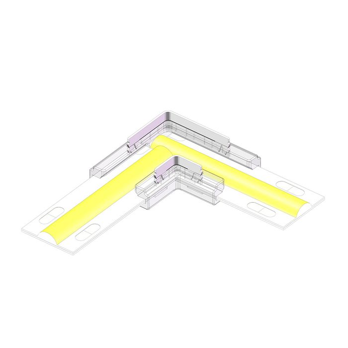 Vencha Lighting 10mm L-Shape Strip to Strip Connector - 5 Pack