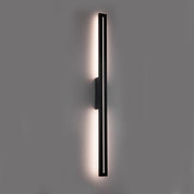 Vencha Lighting Edgar External Wall Light - 100cm - Black
