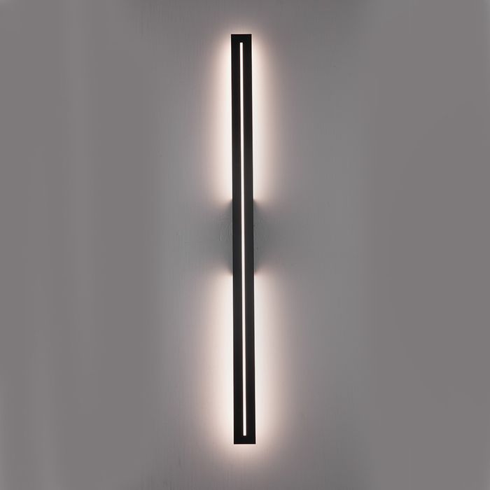 Vencha Lighting Edgar External Wall Light - 100cm - Black
