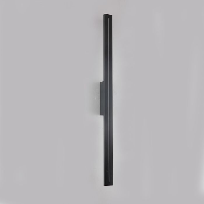 Vencha Lighting Edgar External Wall Light - 100cm - Black