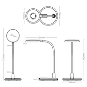 Vencha Lighting Brad 8w LED Desk Lamp - Silver