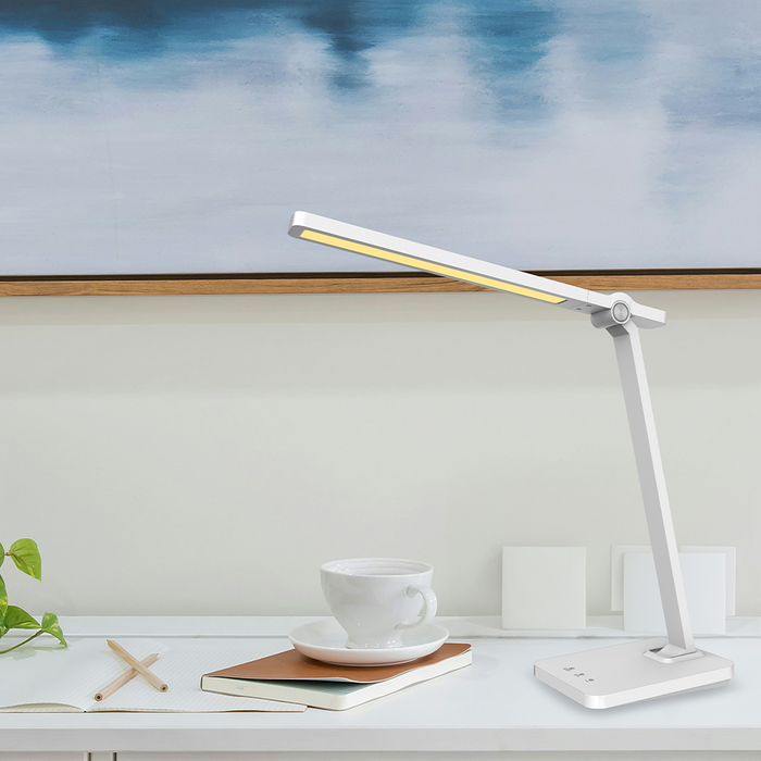 Vencha Lighting Bruce 10w LED Desk Lamp - White