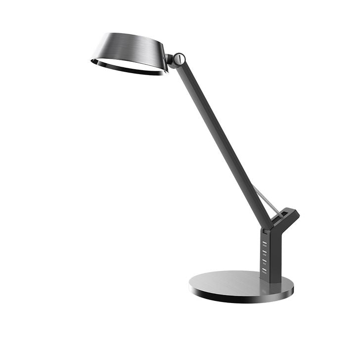 Vencha Lighting Hilda 8w LED Desk Lamp - Black-Nickel