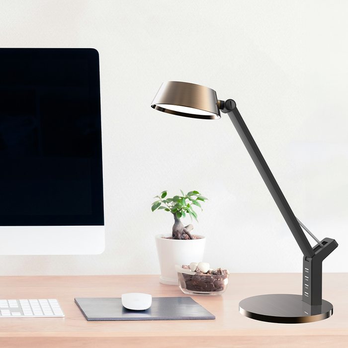 Vencha Lighting Hilda 8w LED Desk Lamp - Champagne-Gold