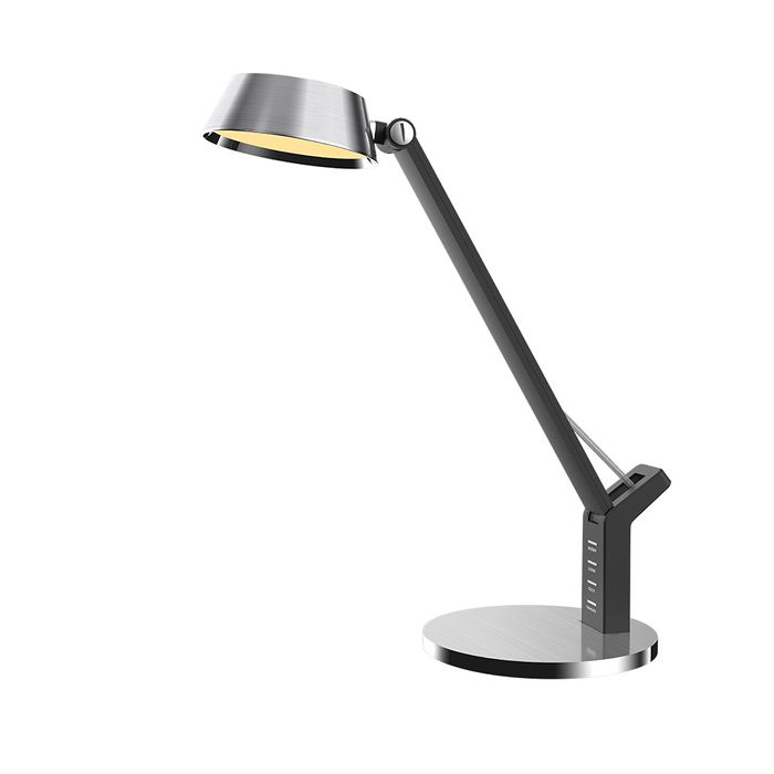 Vencha Lighting Hilda 8w LED Desk Lamp - Silver-White