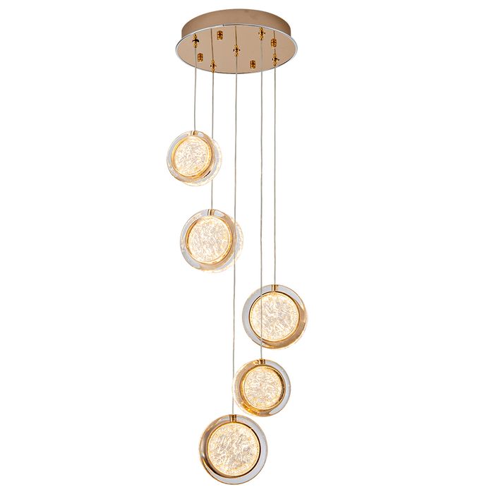 Vencha Lighting Yoyo-5 Light Round - Gold