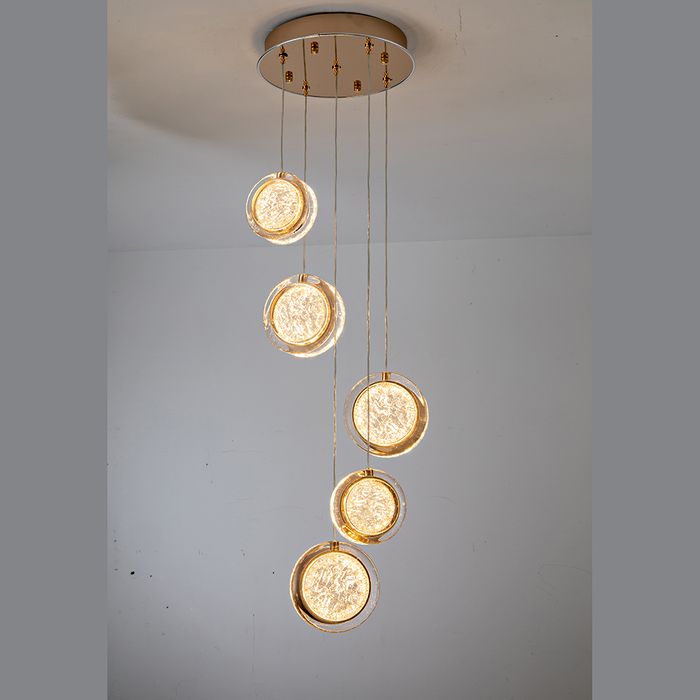 Vencha Lighting Yoyo-5 Light Round - Gold