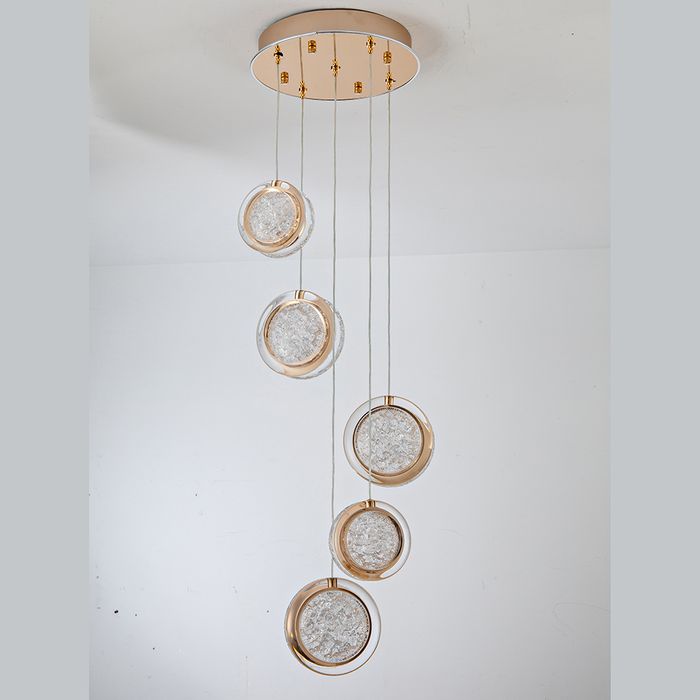 Vencha Lighting Yoyo-5 Light Round - Gold