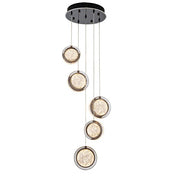 Vencha Lighting Yoyo-5 Light Round - Gun Metal