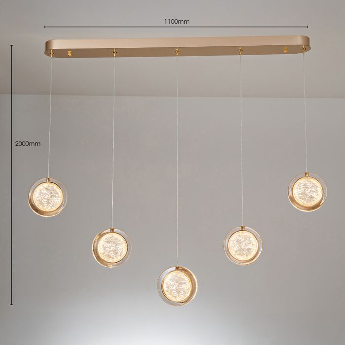 Vencha Lighting Yoyo-5 Light Bar - Gold