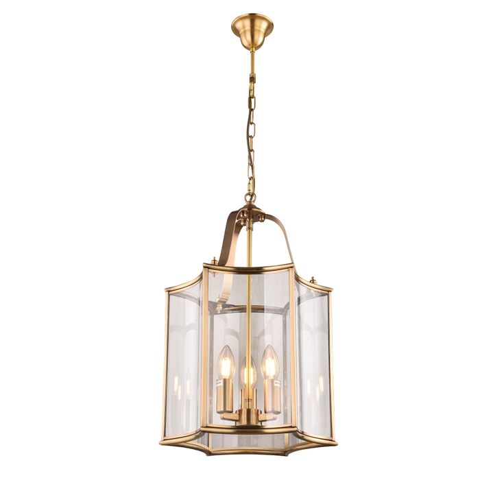Vencha Lighting Brentwood Gold Pendant - Medium - 320 x 650