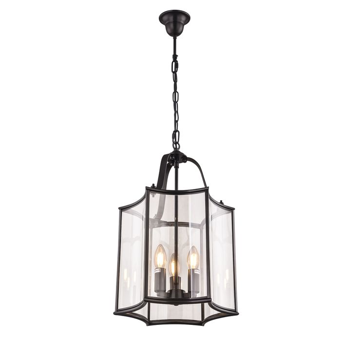 Vencha Lighting Brentwood Black Pendant - Medium - 320 x 650