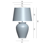 Vencha Lighting Kash Table Lamp - Brown