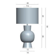 Vencha Lighting Karina Table Lamp - Light Stone