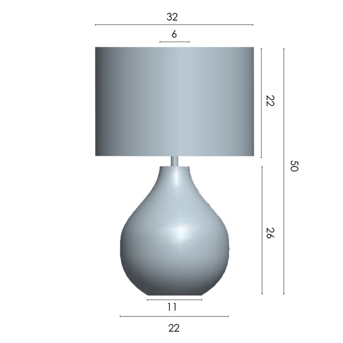 Vencha Lighting Klay Table Lamp
