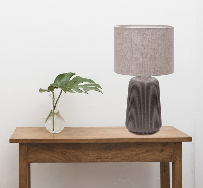 Vencha Lighting Serena Table Lamp - Grey