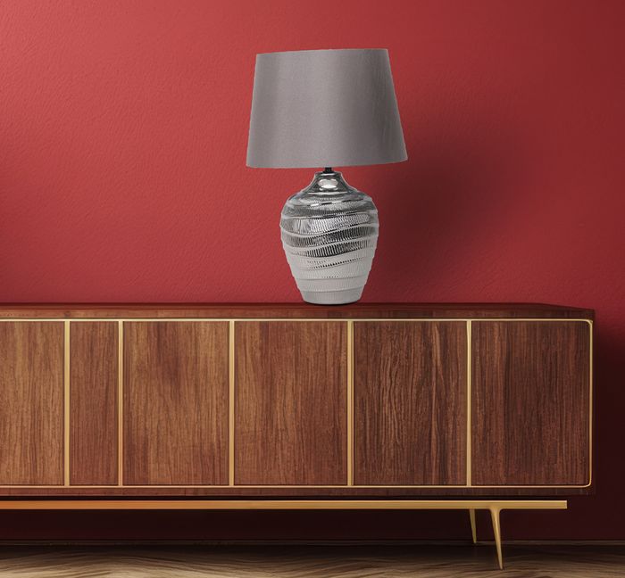 Vencha Lighting Lena Table Lamp - Silver