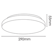 Vencha Lighting Dover 290mm 18w LED Ceiling Light